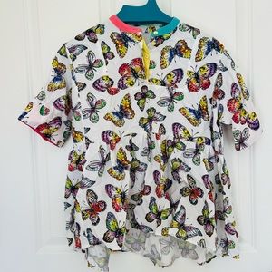 Girl’s Butterfly shirt skirt, Stella McCartney, size kids 6